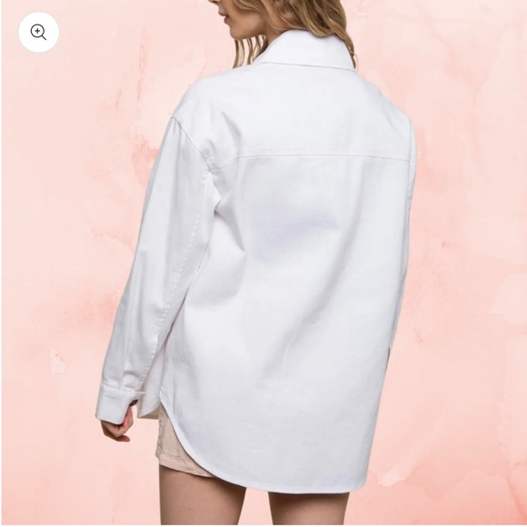 Spring is Here !!! White Denim Jacket - Picture 2 of 2